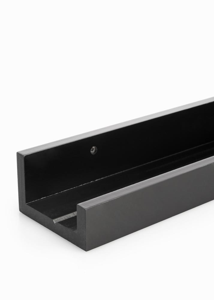 KAILA Bilderammehylle Svart 120 cm