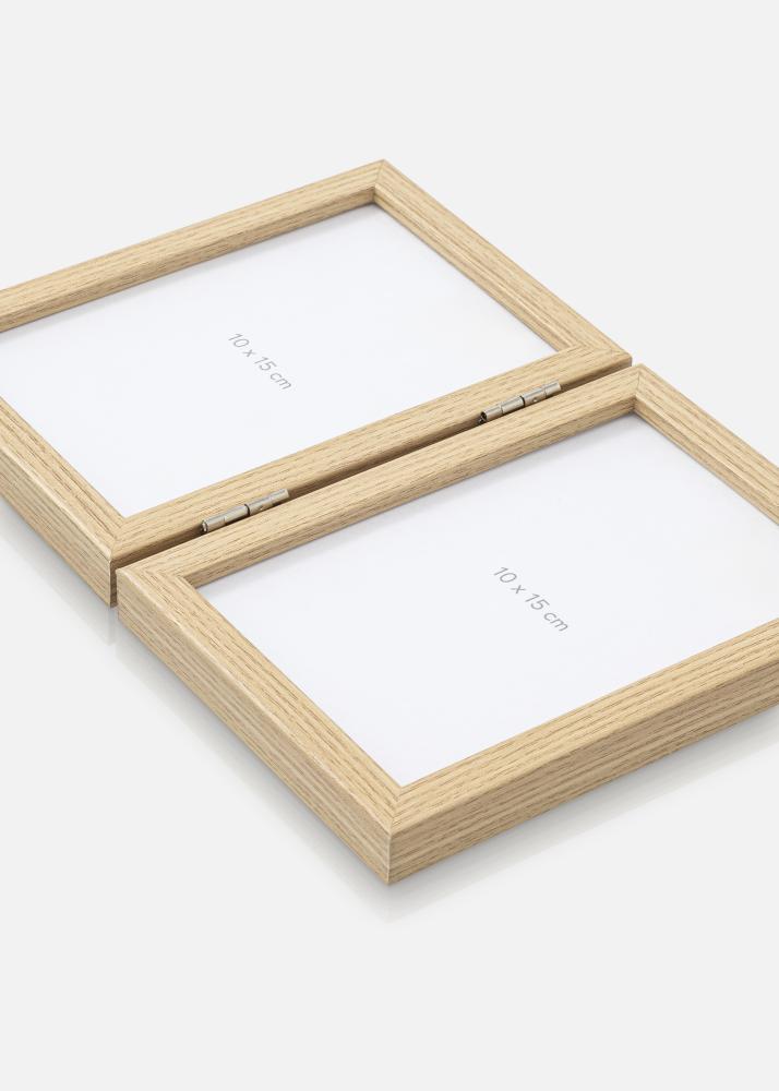 Folderamme Eik 10x15 cm