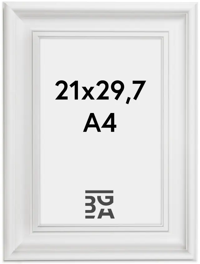 Ramme Dalarna Hvit 21x29,7 cm (A4)