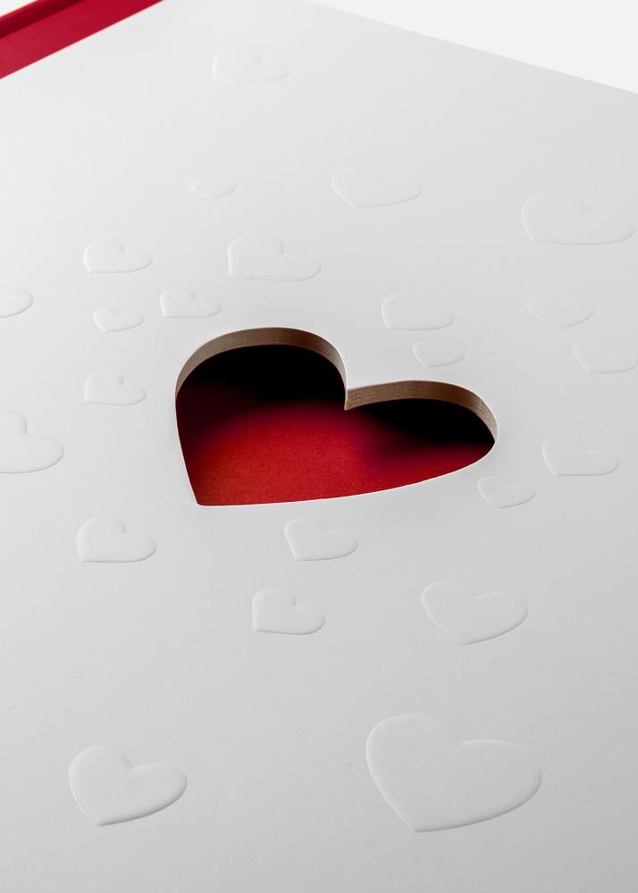 Love Bröllopsalbum Hvit - 25,7x29,2 cm (50 Hvite sider / 25 ark)