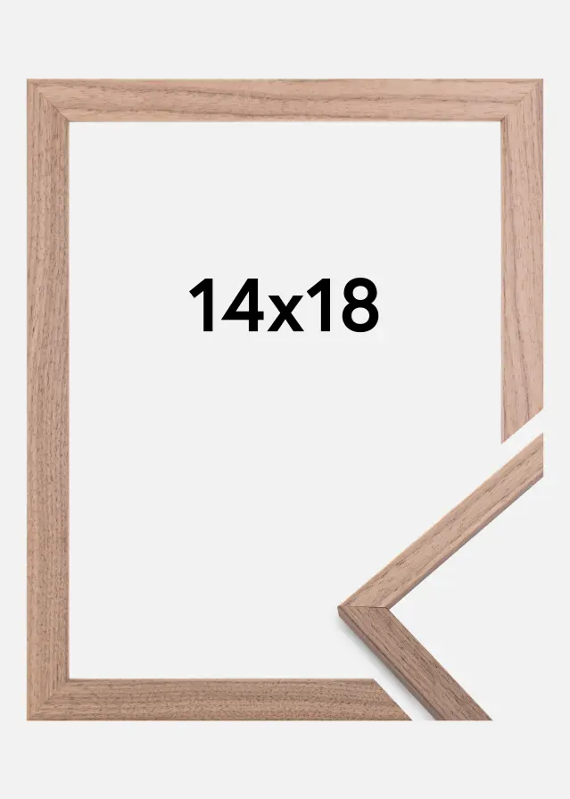 Ramme Edsbyn Lys Valnøtt 14x18 cm
