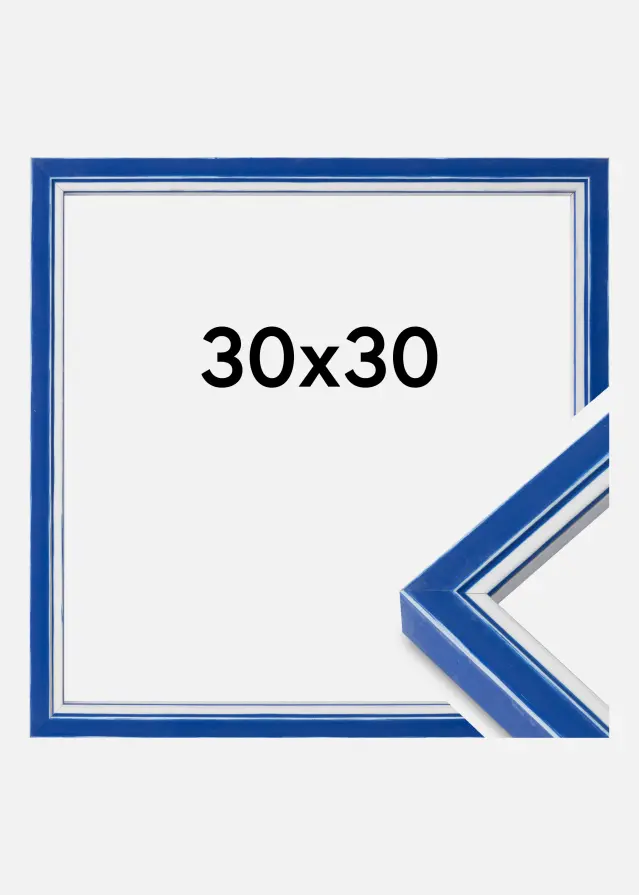 Ramme Diana Akrylglass Blå 30x30 cm