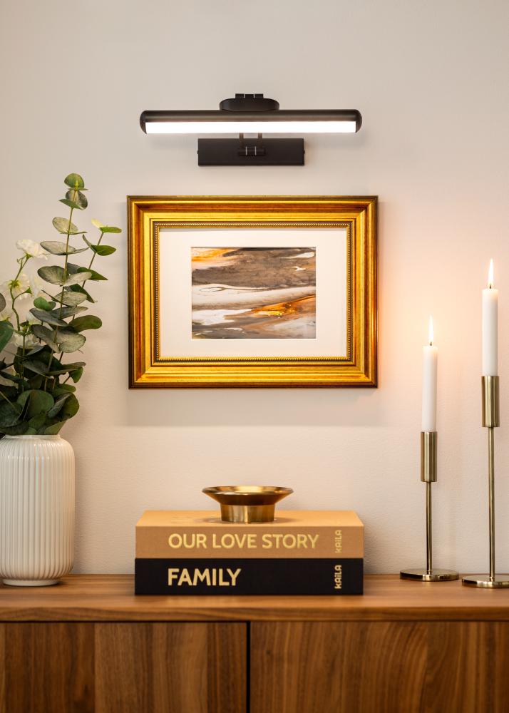 KAILA Gleam Batteridrevet Tavelbelysning 32 cm - Svart