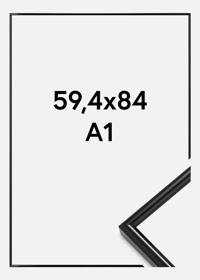 Ramme Galeria Akrylglass Svart 59,4x84,1 cm (A1)
