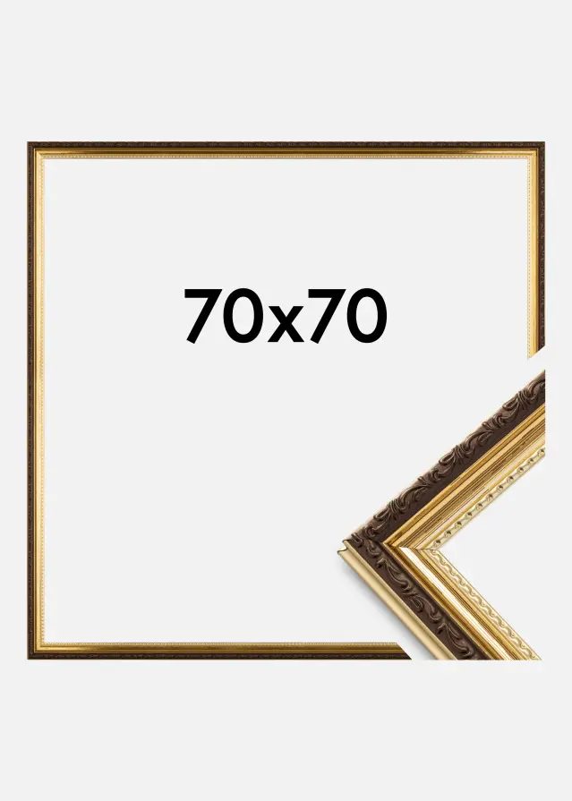 Ramme Abisko Akrylglass Gull 70x70 cm