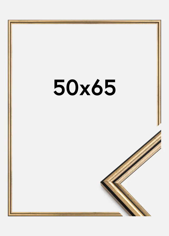 Ramme Horndal Akrylglass Gull 50x65 cm