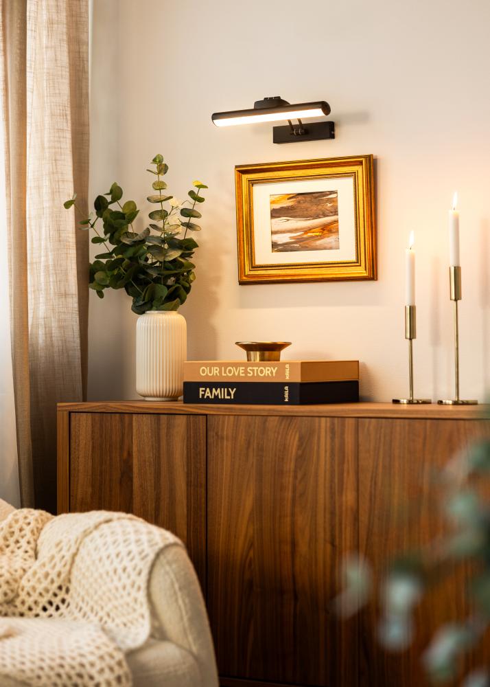 KAILA Gleam Batteridrevet Tavelbelysning 32 cm - Svart