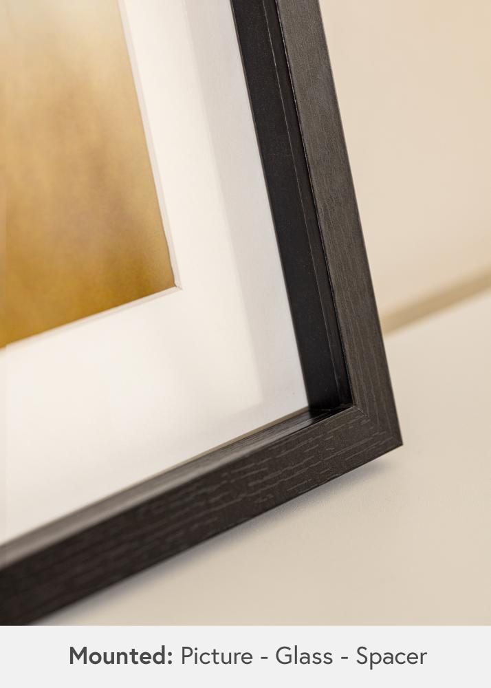 BGA Boksramme Akrylglass Svart 50x70 cm