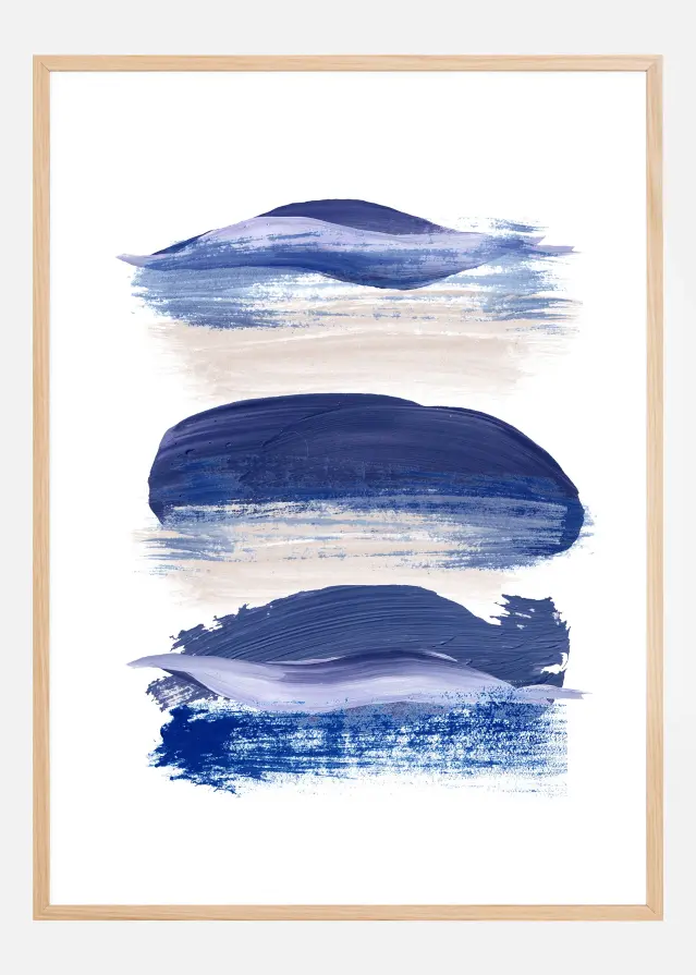 Boho Purple Lines Plakat