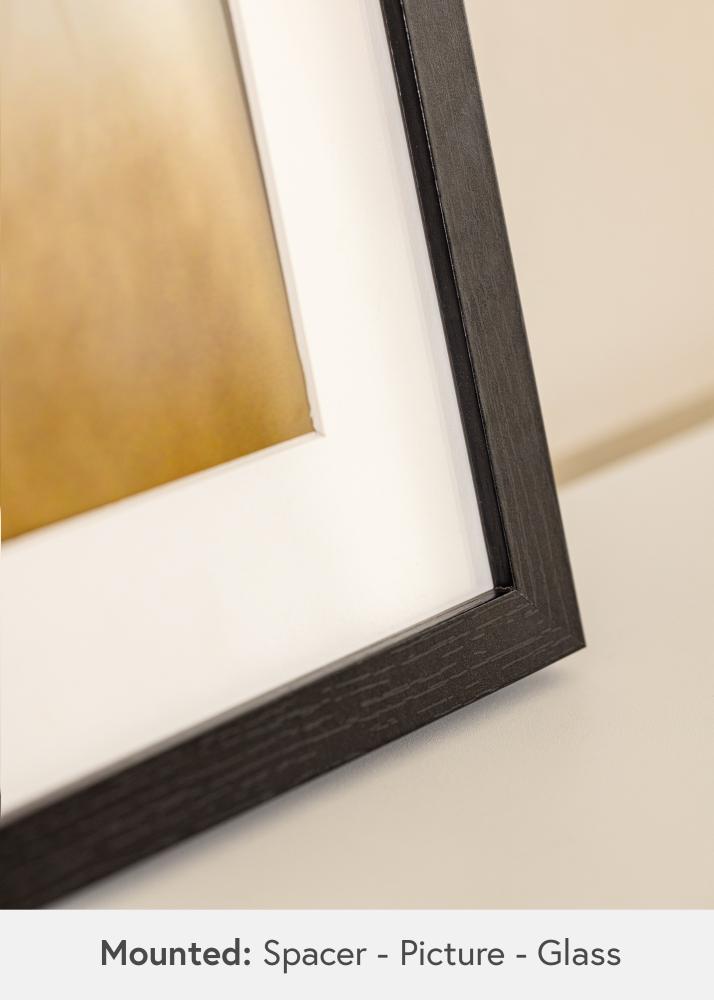 BGA Boksramme Akrylglass Svart 50x70 cm