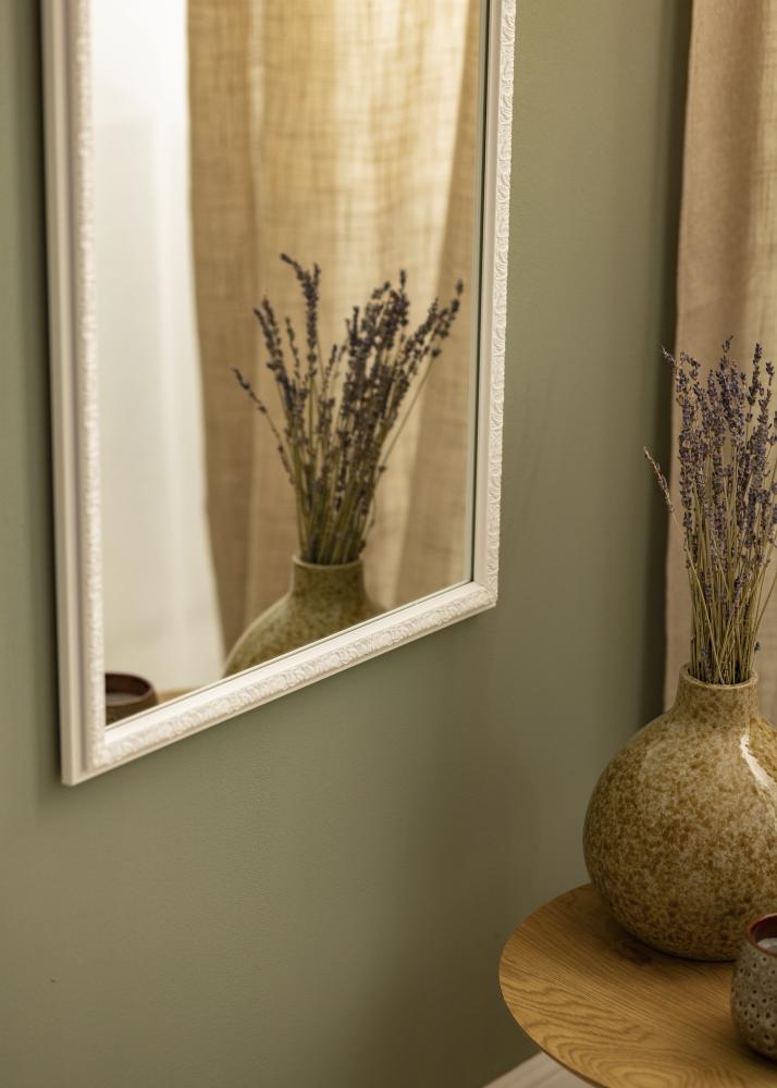 Speil Nostalgia Hvit 45x125 cm