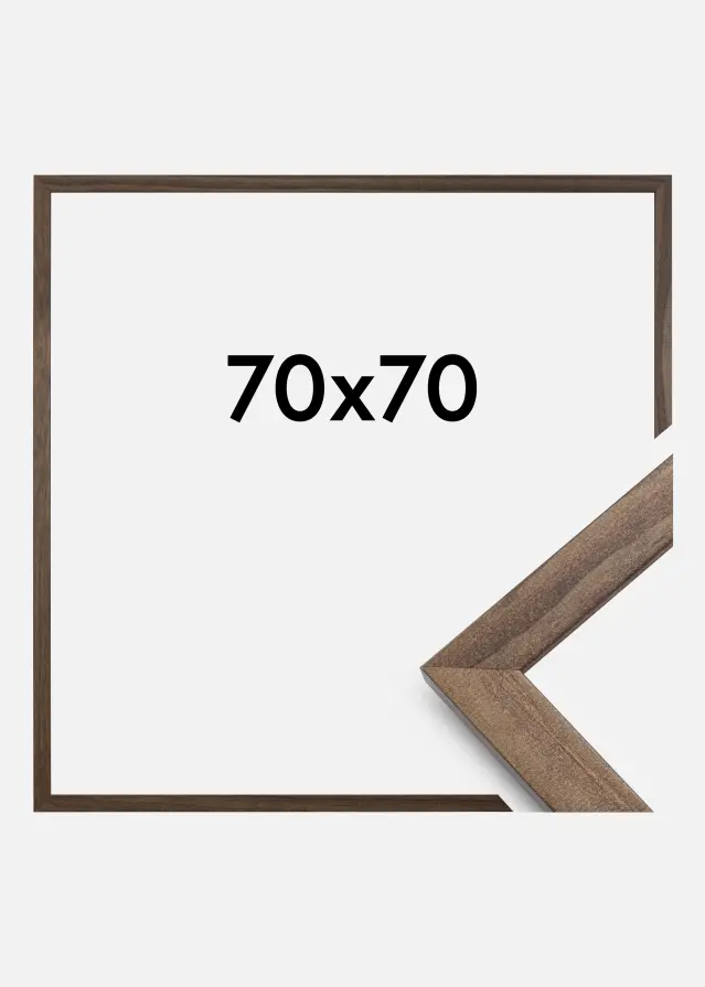 Ramme Stilren Valnøtt 70x70 cm