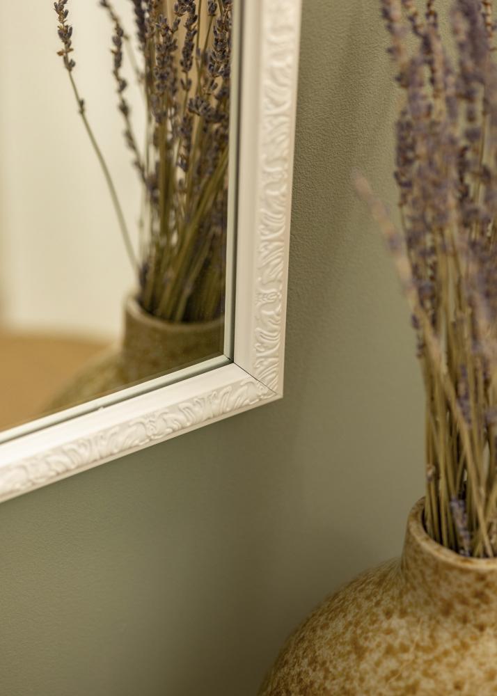 Speil Nostalgia Hvit 45x125 cm