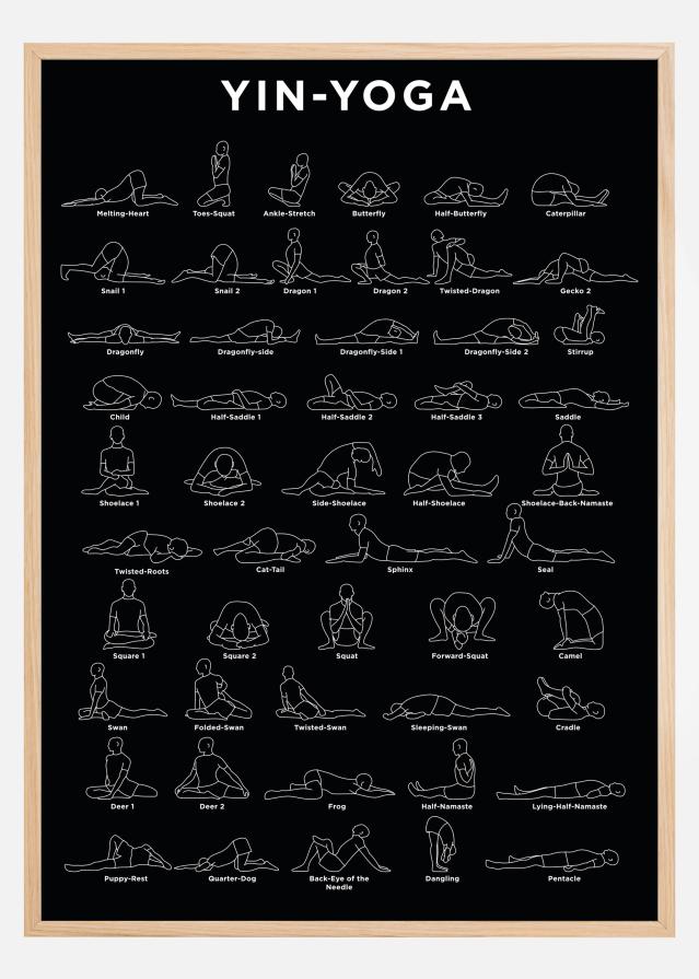 Yoga - B&W Plakat