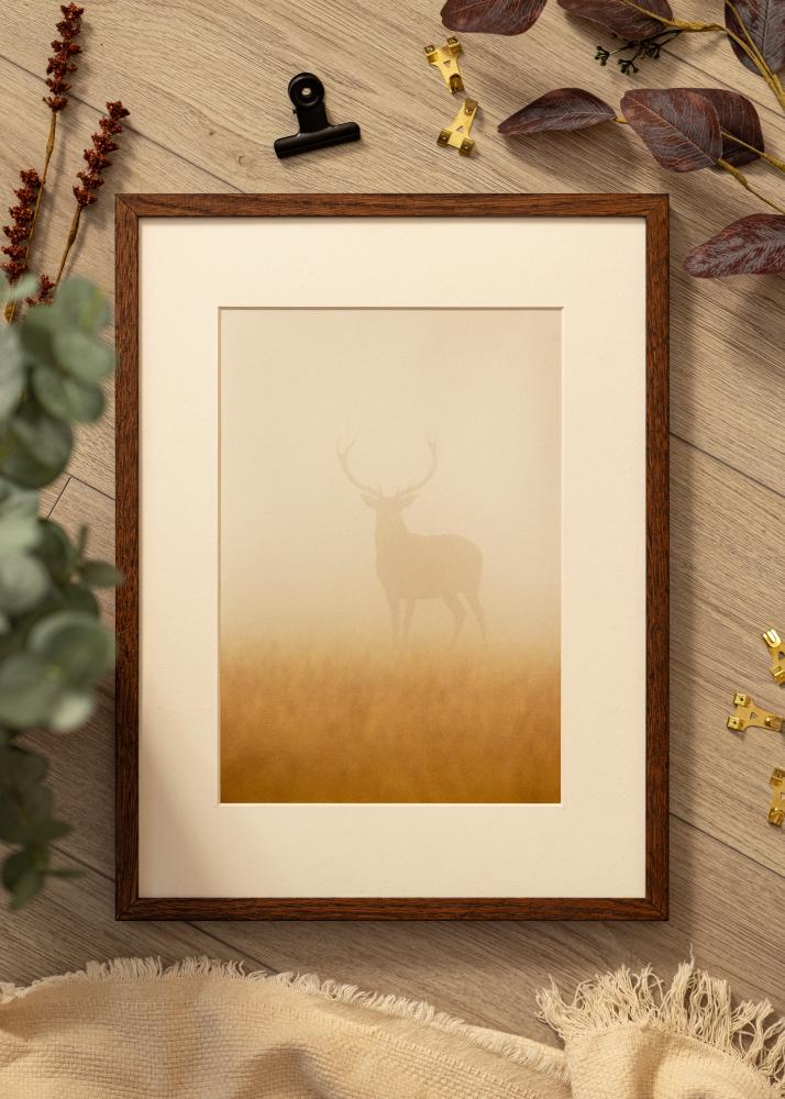 Massive Oak Akrylglass Dark Painted 18x24 cm