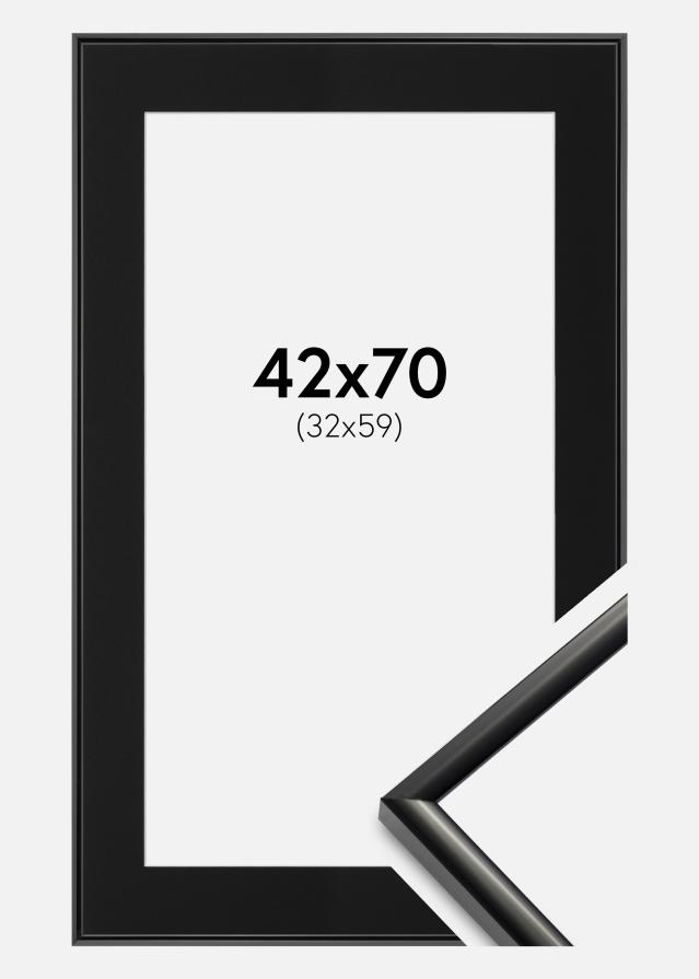 Ramme New Lifestyle Svart 42x70 cm - Passepartout Svart 33x60 cm