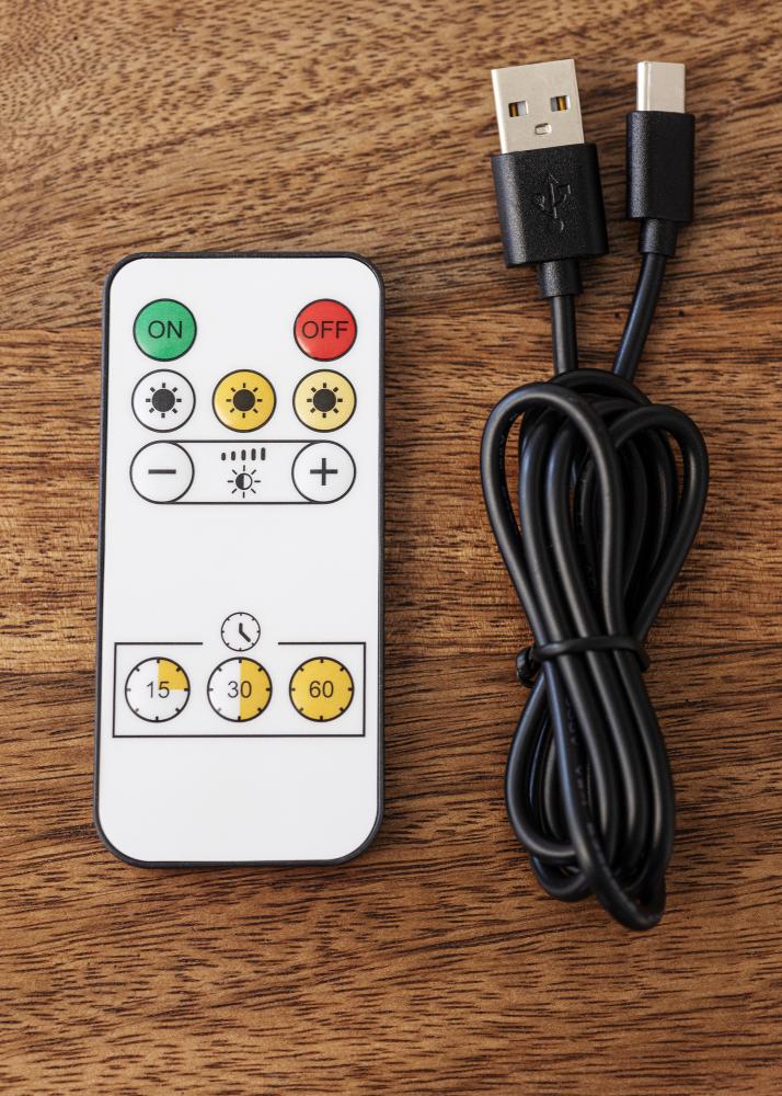 KAILA Gleam Batteridrevet Tavelbelysning 32 cm - Svart