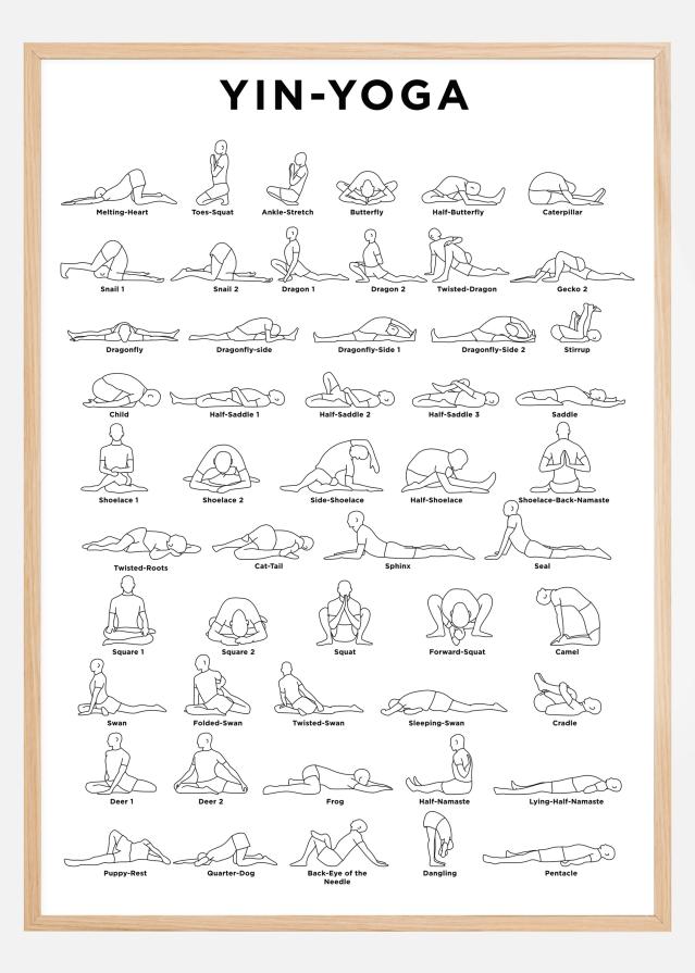 Yoga - White Plakat