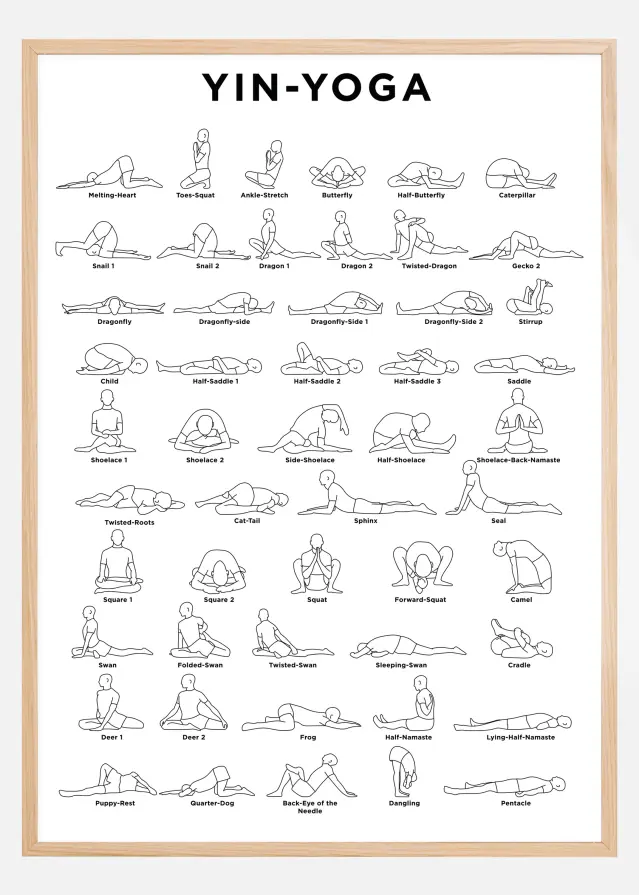 Yoga - White Plakat