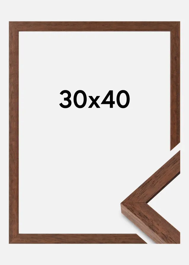 Ramme Hermes Akrylglass Teak 30x40 cm