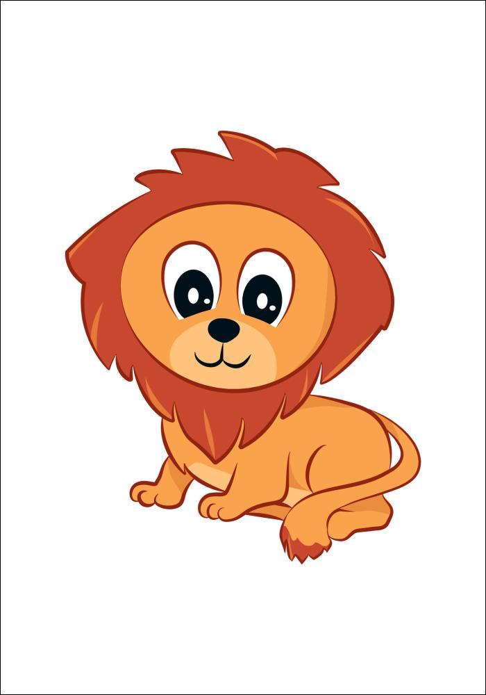 Verdens Dyr Poster - Løve