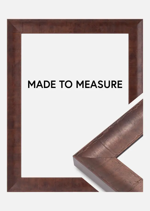 Ramme Ribe Brun Rotfanér - Valgfri størrelse