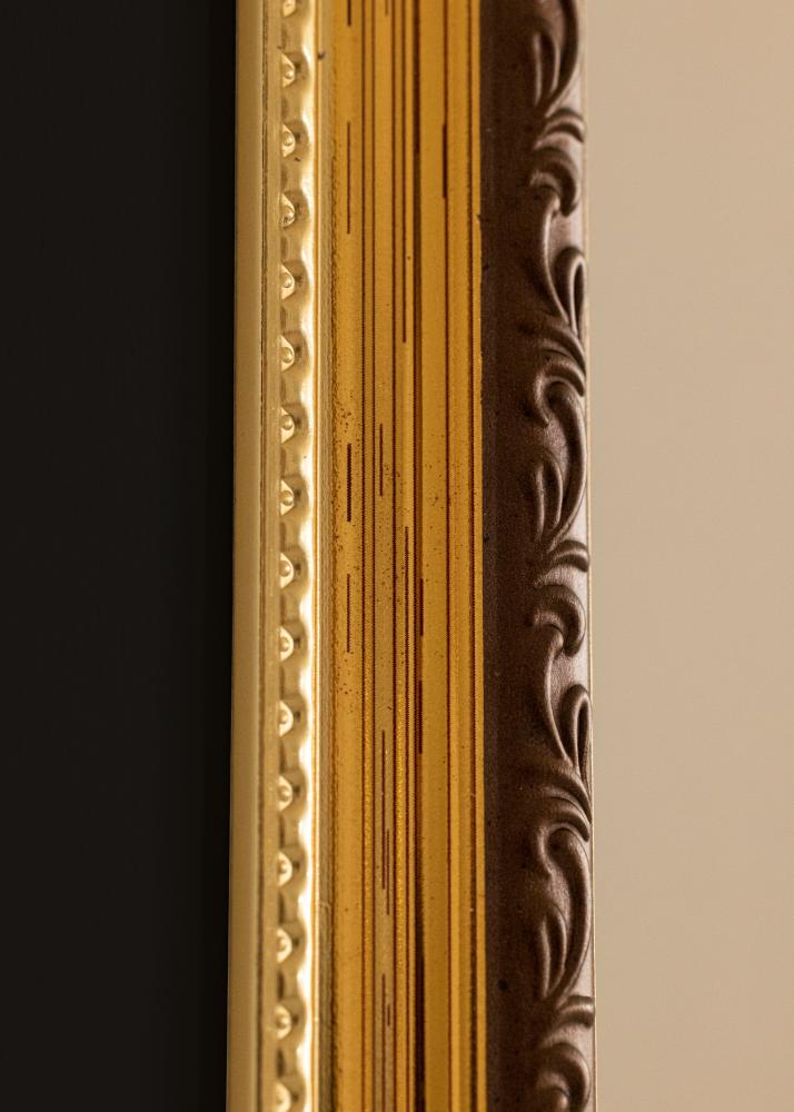 Ramme Abisko Gull 30x40 cm - Passepartout Svart 18x27 cm