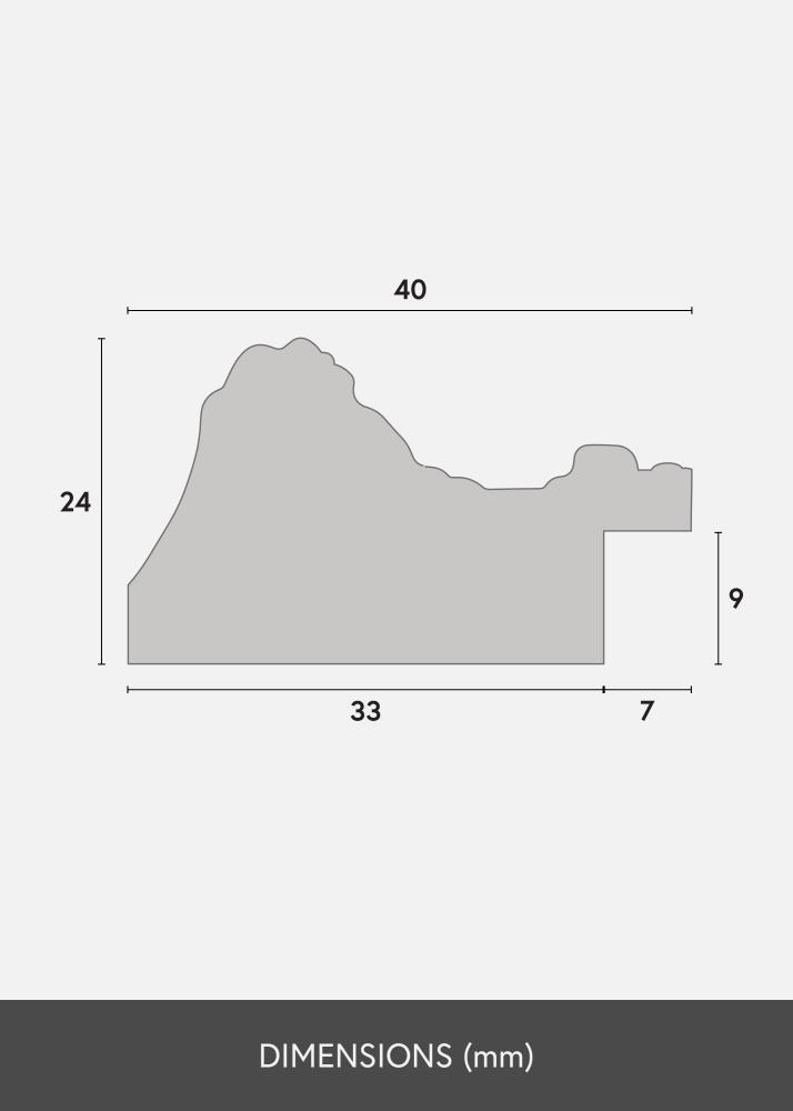 Ramme Ornate Akrylglass Gull 70x100 cm