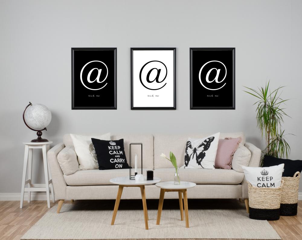 Reach me - Svart med hvitt trykk