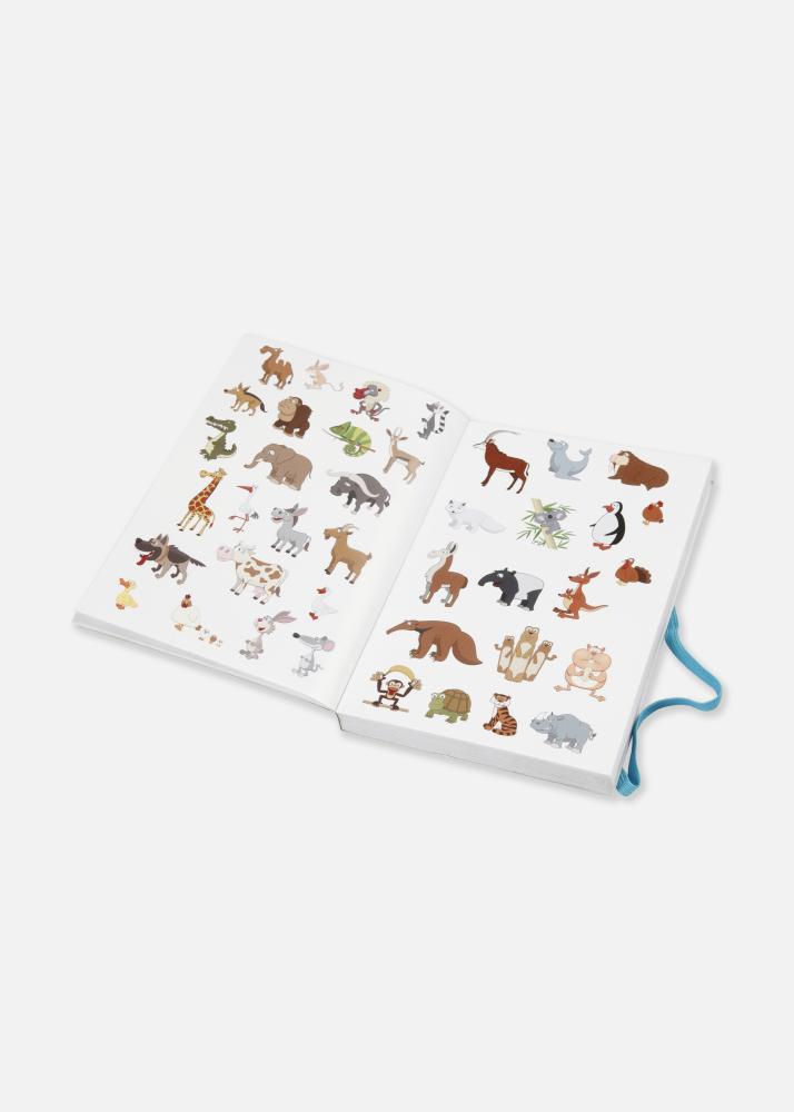 Bok med klistremerker