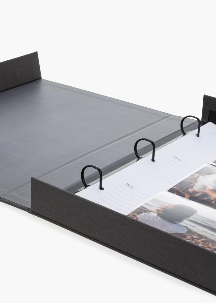 KAILA MEMORIES Black XL - Coffee Table Photo Album - 60 Bilder i 10x15 cm
