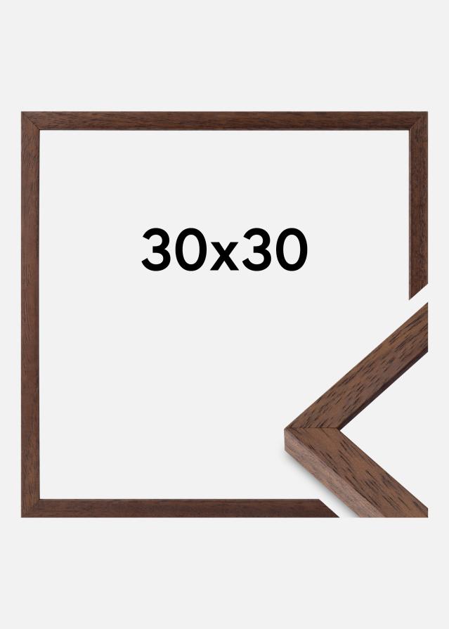 Ramme Ares Akrylglass Teak 30x30 cm