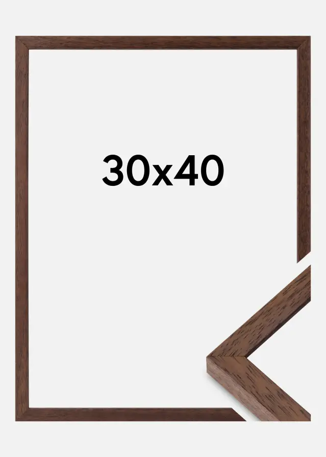 Ramme Ares Akrylglass Teak 30x40 cm