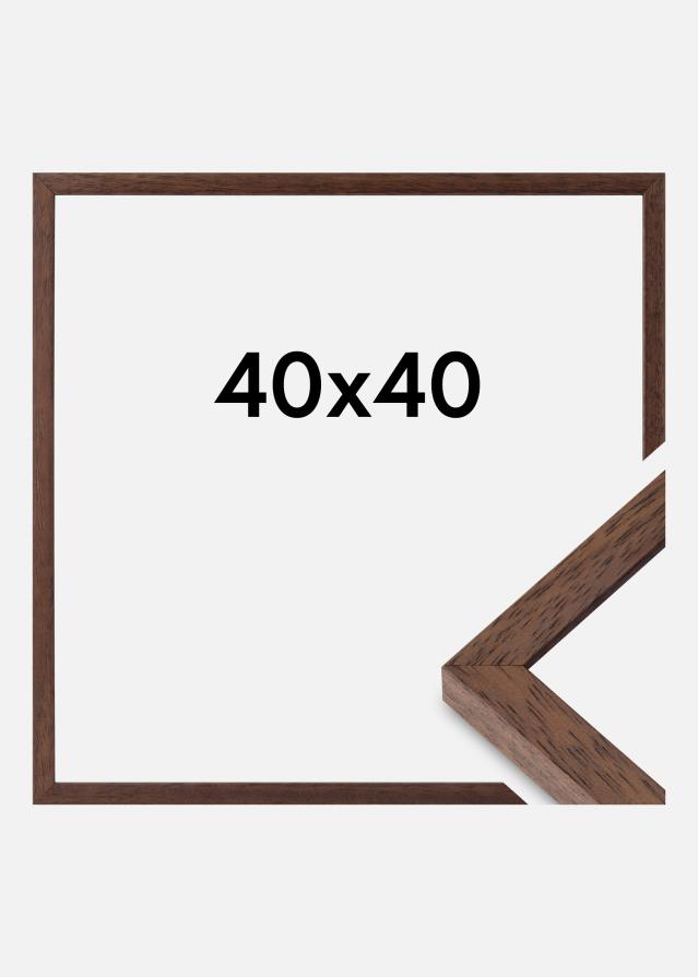 Ramme Ares Akrylglass Teak 40x40 cm