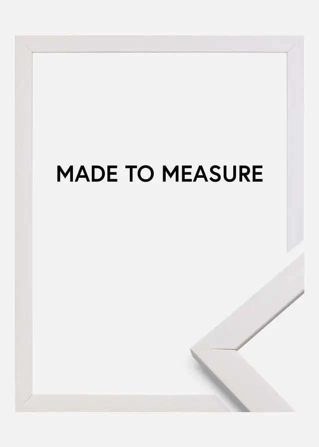 Ramme Stilren Hvit- Valgfri størrelse