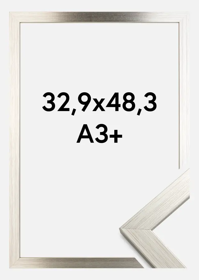 Ramme Silver Wood Akrylglass 32,9x48,3 cm (A3+)