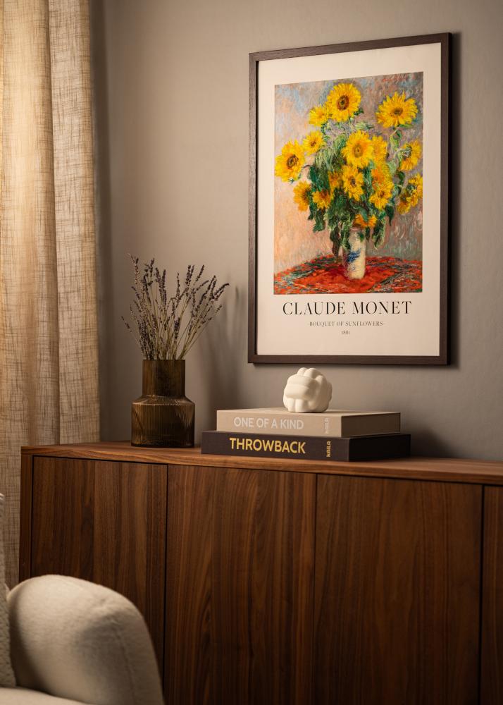 Ramme Deco Akrylglass Valnøtt 50x60 cm