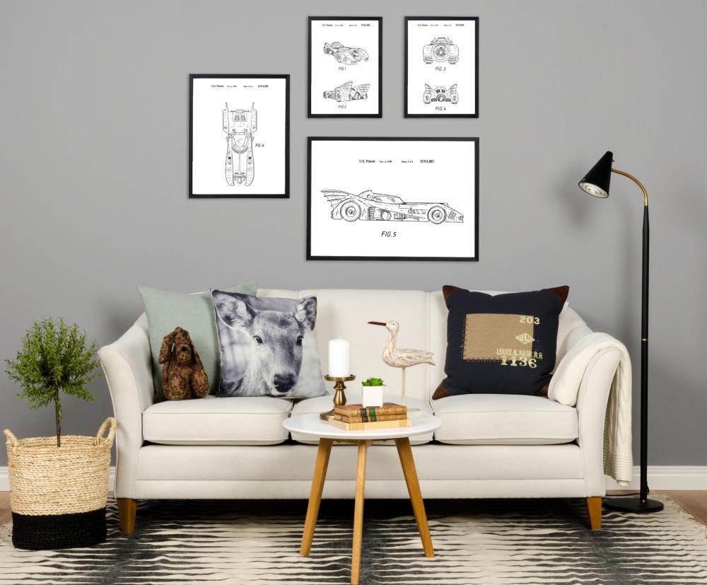 Patenttegning - Batman - Batmobile 1990 III - Plakat