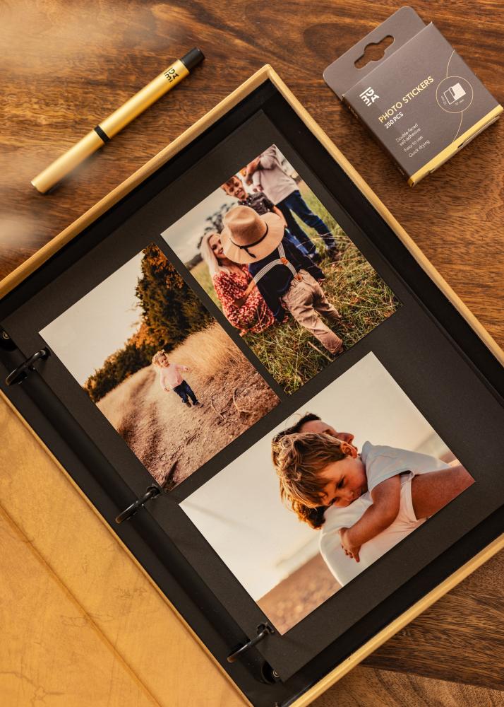 KAILA HI LITTLE ONE Manilla - Coffee Table Photo Album (60 Svarte Sider)