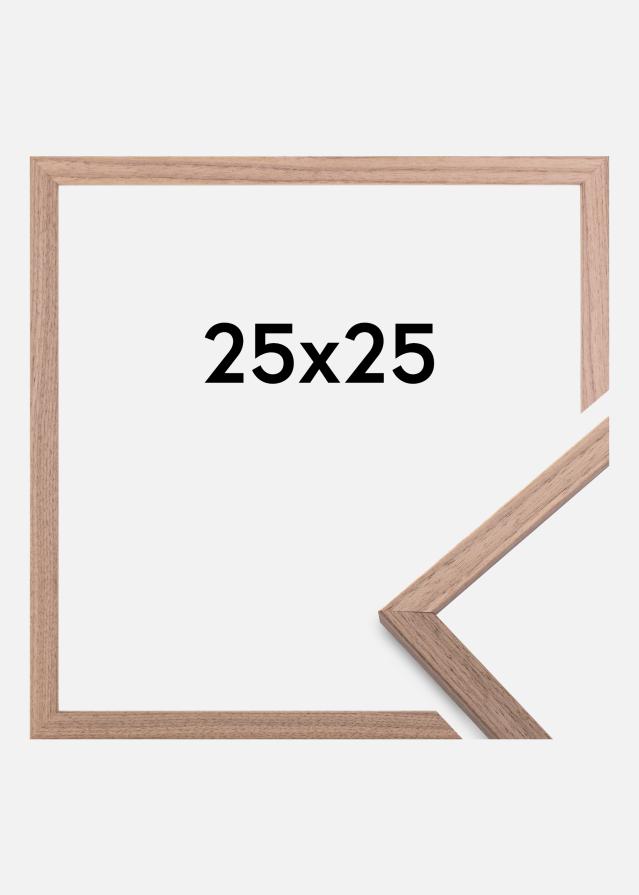 Ramme Edsbyn Akrylglass Lys Valnøtt 25x25 cm