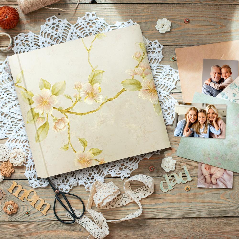 Louvre Album - 32x32 cm (50 Hvite sider / 100 ark)