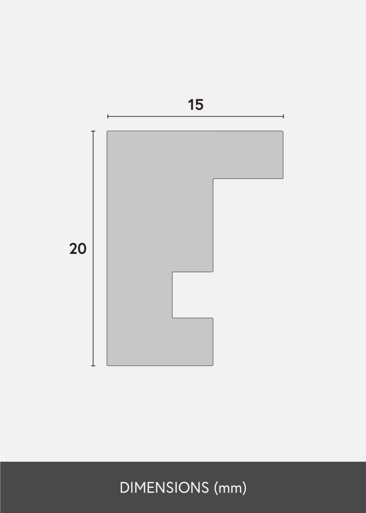 Ramme Ares Akrylglass Natural Oak 20x25 cm