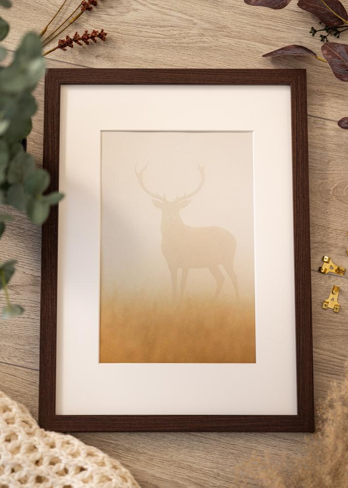 Ramme Deco Akrylglass Valnøtt 50x60 cm