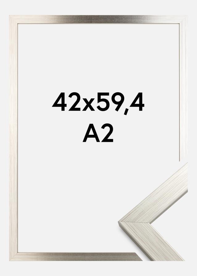 Ramme Silver Wood Akrylglass 42x59,4 cm (A2)
