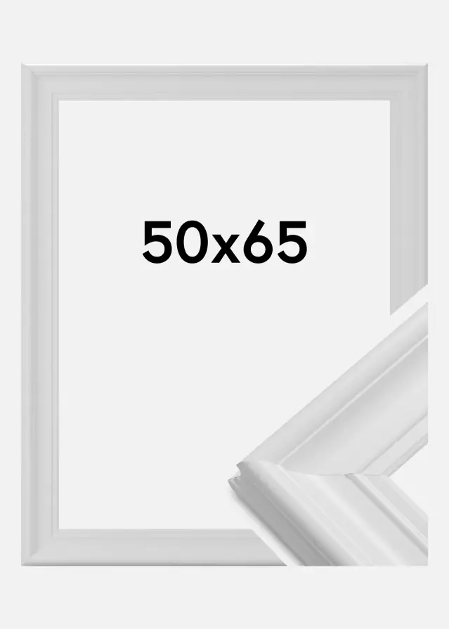 Ramme Mora Premium Hvit 50x65 cm