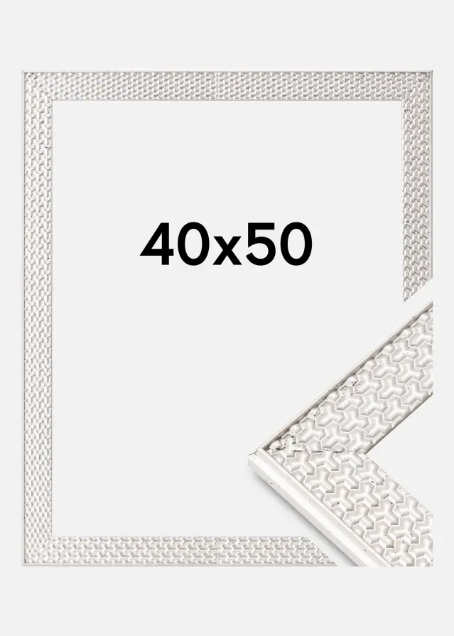 Ramme Grace Akrylglass Sølv 40x50 cm
