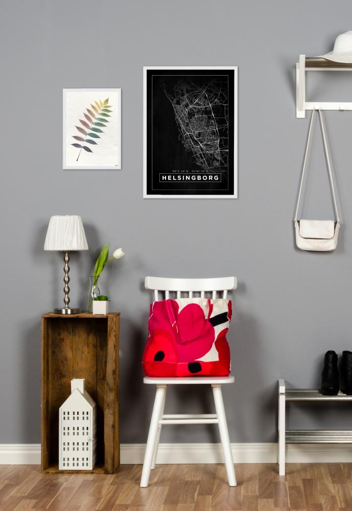 Kart - Helsingborg - Poster - Svart