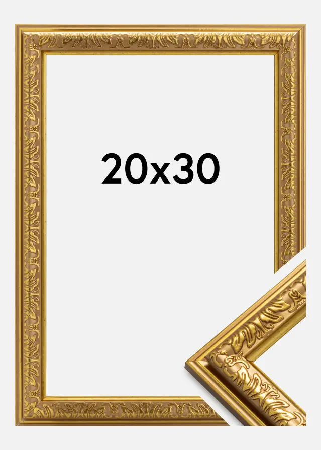 Ramme Nostalgia Gull 20x30 cm