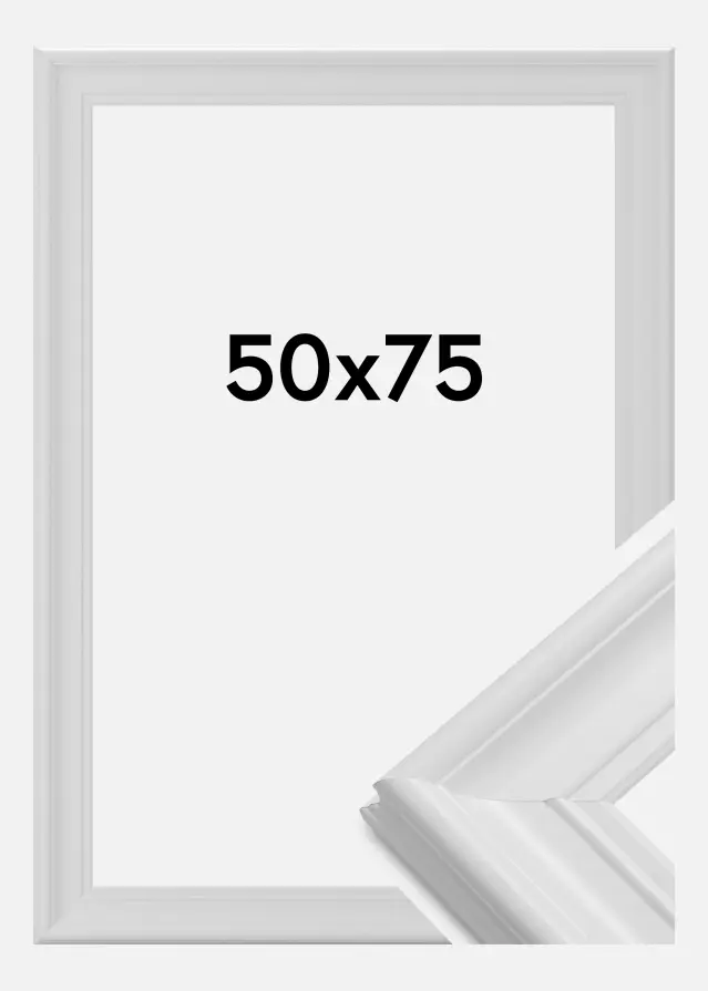 Ramme Mora Premium Hvit 50x75 cm