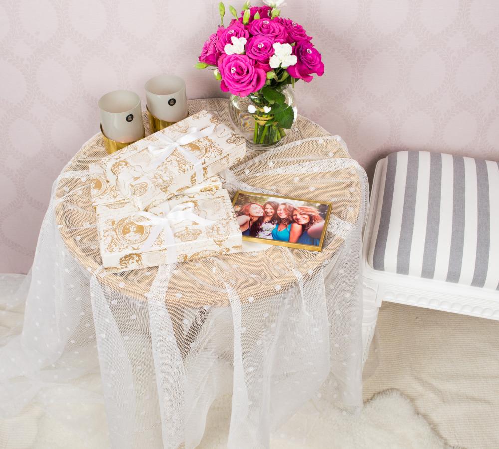 Ramme Slät Metall Gull 10x15 cm